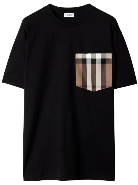 Burberry check-pocket T-shirt Black 8103970