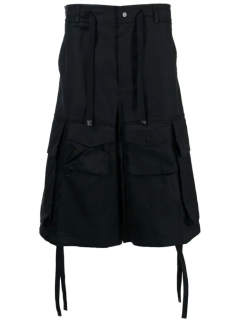 Moncler drop-crotch shorts Black J1024B703115599M