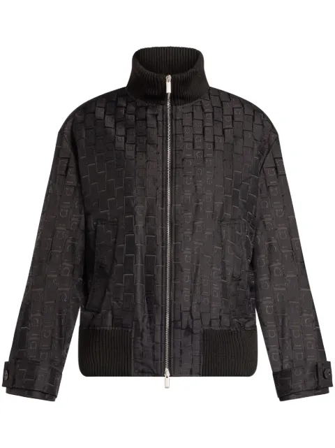 Ferragamo blouson in monogram nylon Black 777554