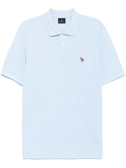 PS Paul Smith logo-patch polo shirt Blue M2R183KPZEBRA