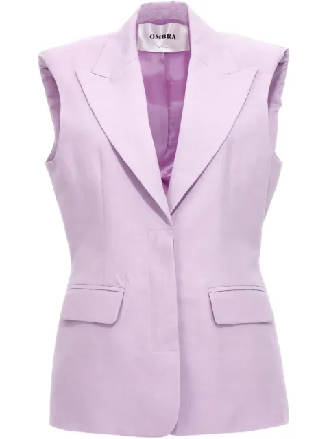 OMBRA MILANO N°4 waistcoat Purple OMURB104CO2680LAVANDA