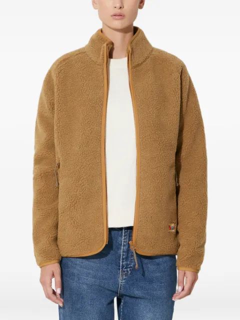 Fjällräven Vardag zip-up fleece jacket Brown F84789