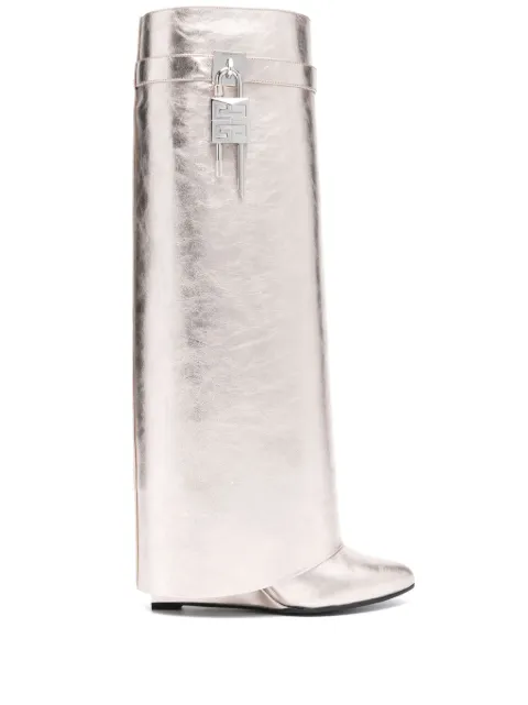 Givenchy 85mm Shark Lock boots Gold BE702EE21B