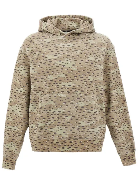 Stampd camo leopard-print hoodie Neutrals SLAM3141HDCLP