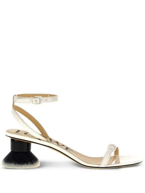 LOEWE 40mm Petal Brush sandals White L814465X90