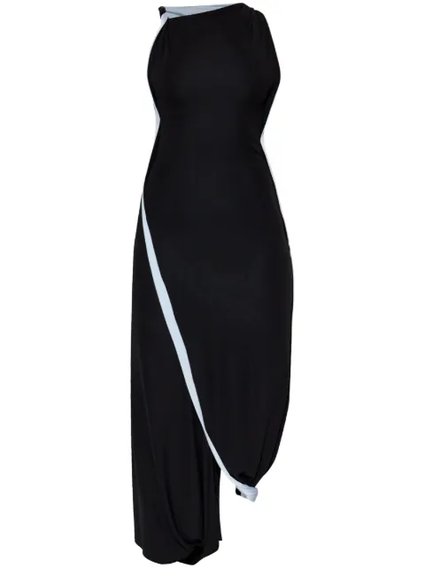 Victoria Beckham asymmetric maxi dress Black 1125WDR006031A