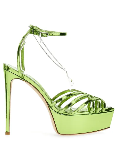 Nicolò Beretta 130mm Heidi sandals Green NBE3004003