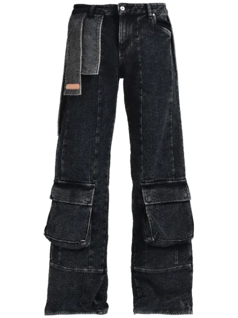 PDF bouclé wide-leg jeans Blue DFM03006DF153W0011