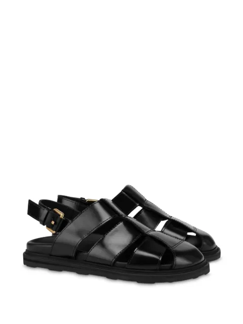Moschino brushed calf sandals Black MA10073G1MMJ0