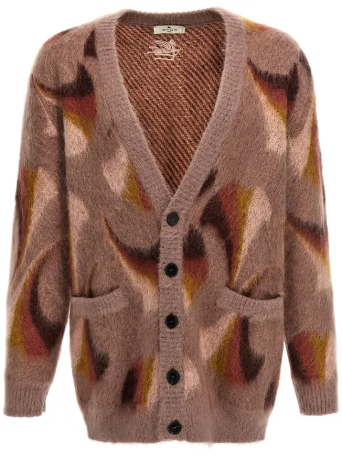 ETRO paisley-pattern cardigan Brown 1N8199296