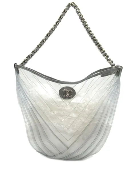 CHANEL Pre-Owned 2018 CC PVC Droplet Grey DNV99ATL1DUDXRGW