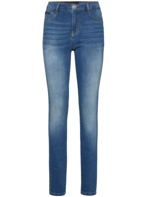 Philipp Plein high-waist jeggings Blue AAACWDT1789PDE004N