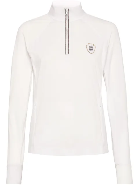 Brunello Cucinelli logo-patch jersey White MW864VD314C159