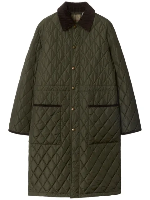 Burberry quilted car coat Green 8100835
