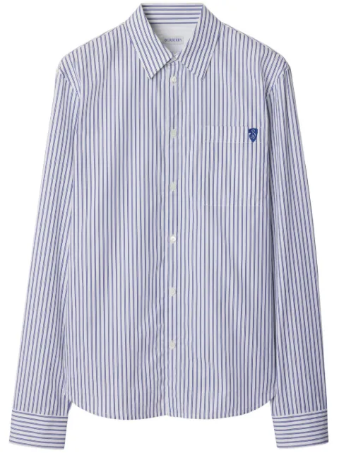 Burberry striped cotton shirt White 8102558