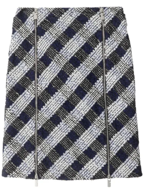 Burberry Check tweed skirt Blue 8095795