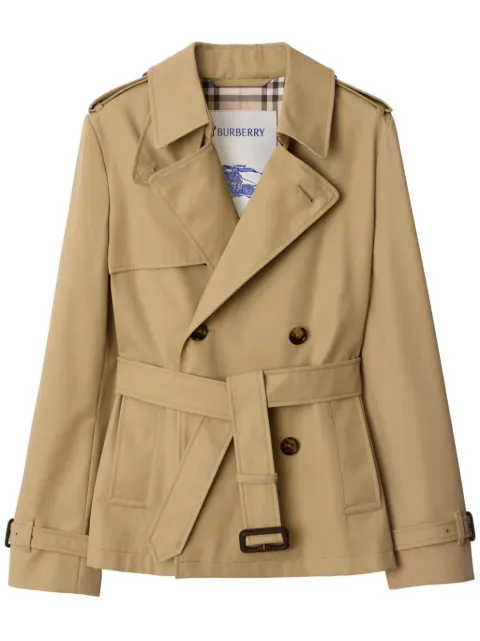 Burberry cotton blend trench jacket Neutrals 8105299