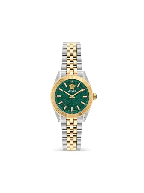 Versace V-Code 36mm watch Green VE8I00424