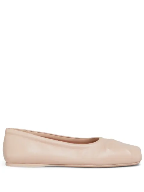 Marni bow-detail ballerina shoes Pink BAMS004700P3628
