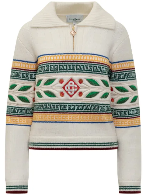 Casablanca Laurel jumper White WF24KW774