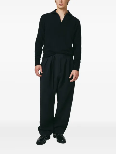 SEVEN GAUGE V-neck knitted sweater Black W24SGPUL0043
