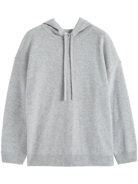 Chinti & Parker knitted hoodie Grey KSS2501LIGHTGREY