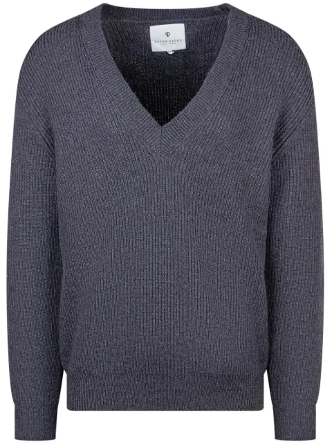 SEVEN GAUGE knitted jumper Grey W24SGPUL0025