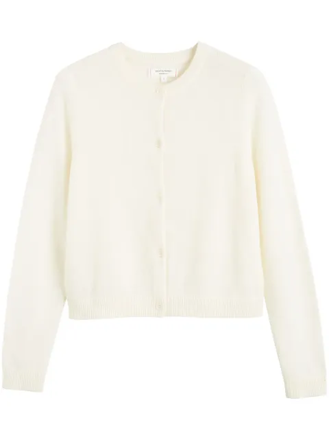 Chinti & Parker cropped cashmere cardigan Neutrals KSS2530CREAM