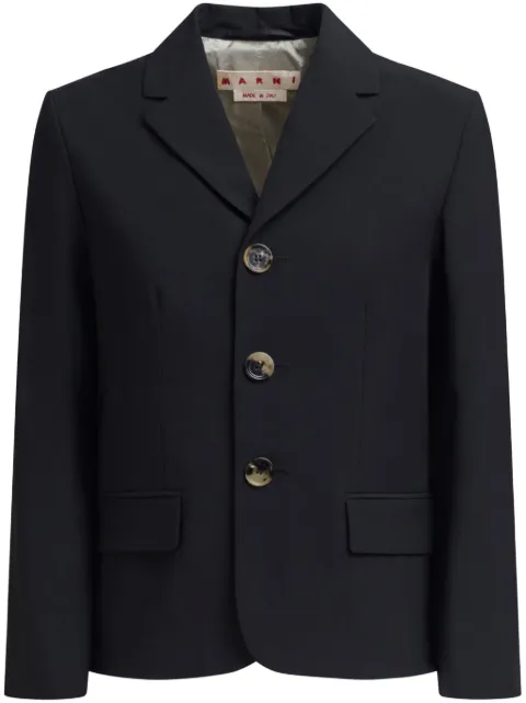 Marni virgin wool blazer Black GIMA0202S1UTP771