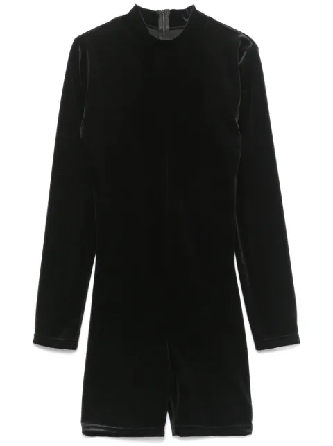 Alchemy velvet playsuit Black LIA675