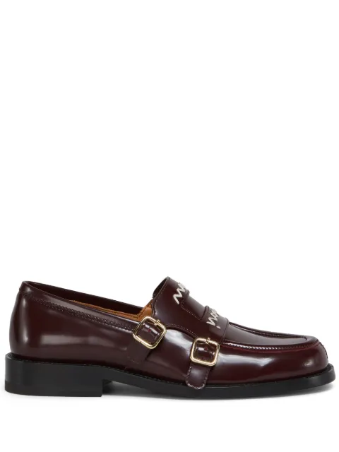 Marni leather Bambi 3.0 loafers with double buckle Red MOMS006002PS679