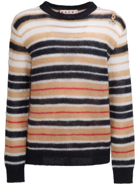 Marni striped jumper Neutrals GCMG0435Q0UFU178