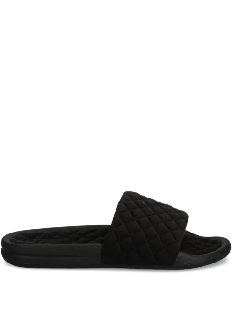 APL: ATHLETIC PROPULSION LABS quilted slide sandals Black 24010124