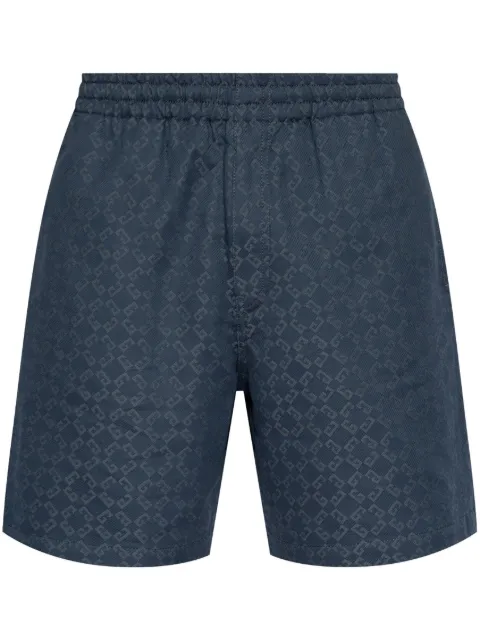 Givenchy monogram-pattern deck shorts Blue BM51J75YCC