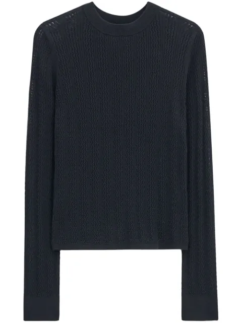 Filippa K lace knitted top Black 31316