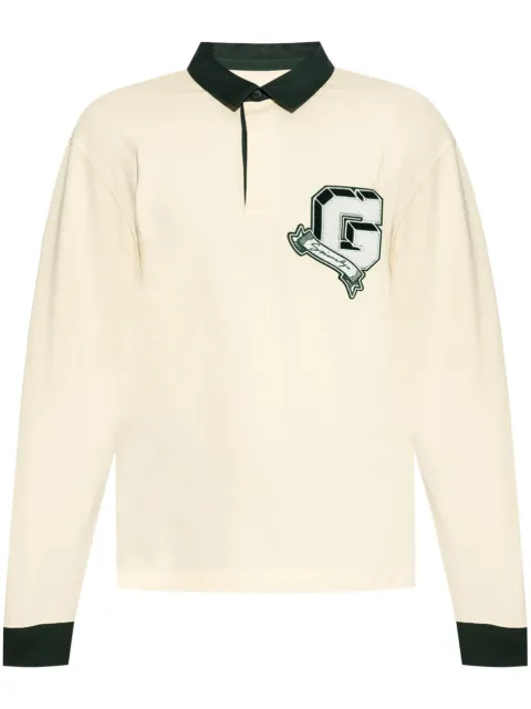Givenchy logo-patch polo shirt Neutrals BM71MT3YPD