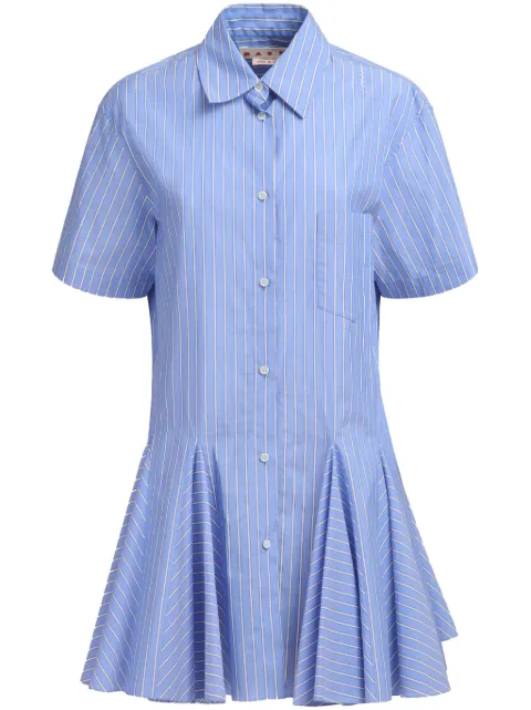 Marni striped shirt mini dress Blue ABMA1379S0UTC455