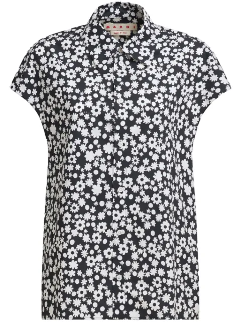 Marni floral-print shirt Black CAMA0565S1UTC463