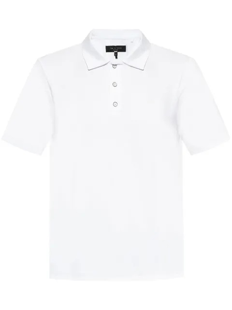 rag & bone Pima cotton polo shirt White MBC24HT020W320