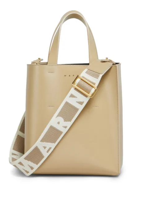 Marni Museo mini bag in leather Neutrals SHMP0039U1LV639