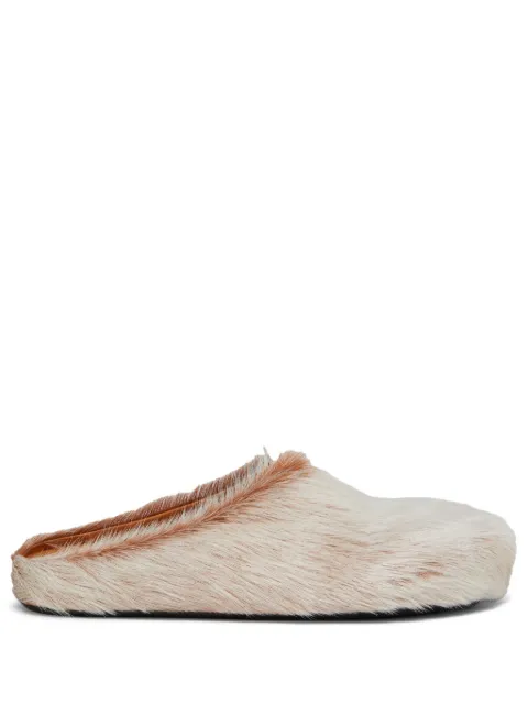 Marni calf hair clogs Neutrals SBMR000600P8006