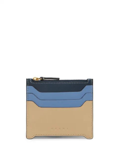 Marni logo-debossed cardholder Neutrals PFMO0112U2P6948