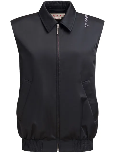 Marni zip-up waistcoat Black GLMA0091WSUTP749WR