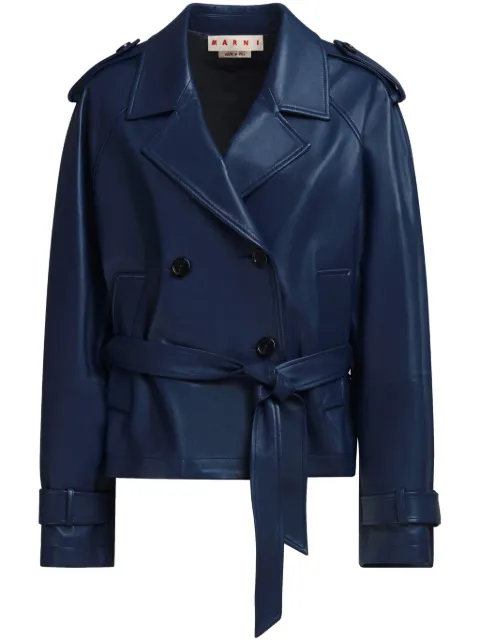 Marni double-breasted jacket Blue JKMX0340U0ULA736