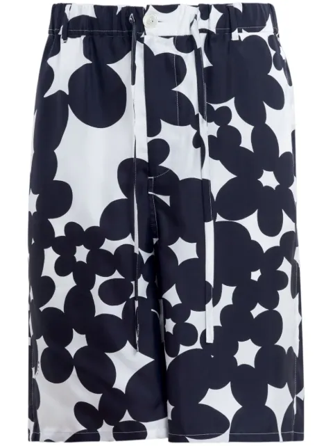 Marni floral-print shorts Black PUMU0291A1UTSG26