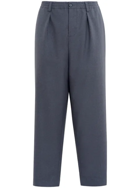 Marni grey tropical wool trousers with drawstring waist Grey PUMU0017U4TW839
