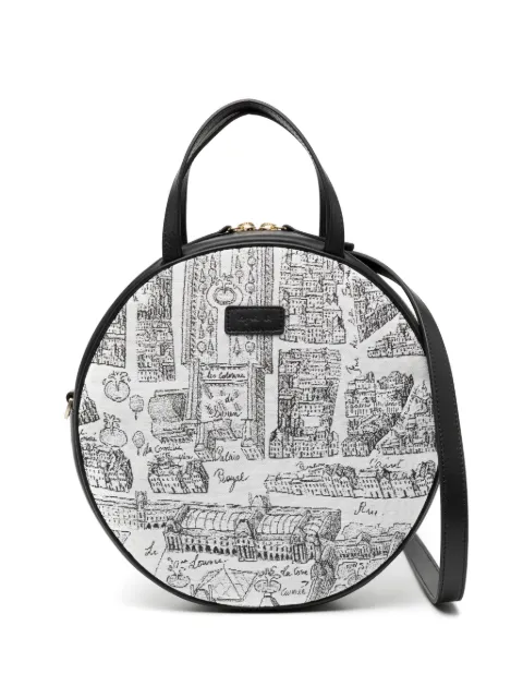 agnès b. motif embroidery bag Black P485VSE6