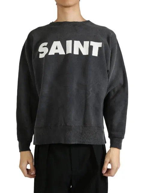 SAINT MXXXXXX logo-print sweatshirt Grey SMYS10000