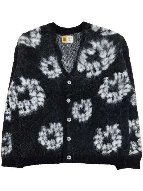 SAINT MXXXXXX x Denim Tears floral cardigan Black SMYS10000C50