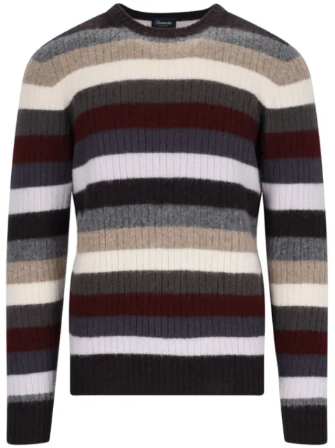 Drumohr striped jumper Grey D4W143NR